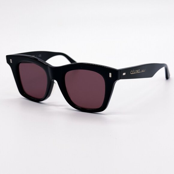 NEW CELINE CL40057F 01Y BLACK PURPLE WOMEN SUNGLASSES CELINE - Picture 1 of 10